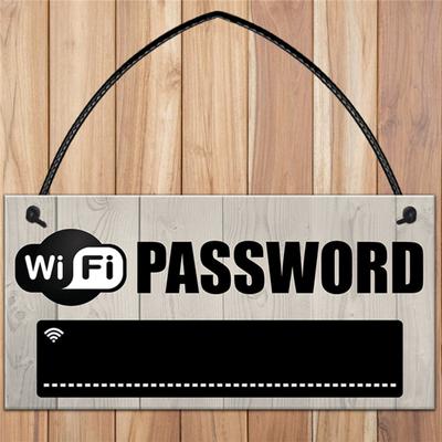 Творческий Wi-Fi пароль знак Diy печать напоминание Добро пожаловать дверная табличка деревянные поделки дома висит