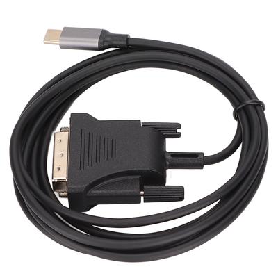 Кабель USB C 3.1 - DVI 190 см74,8 дюйма, прозрачный, стабильный, кабель-адаптер Type C - DVI для MacBook TV