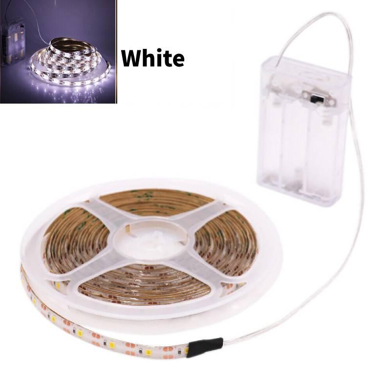 Светодиодная полосатая лента на батарейках 2835 Водонепроницаемая Рождественское украшение 5 В