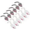 12 игрушек-мышек для кошек Furry Interactive Play Mouse Toys для домашних кошек и котят