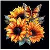 5d DIY Алмазная картина Вышивка крестом Подсолнухи Цветы Алмазная вышивка Мозаика Полная круглая дрель Домашний декор Искусство