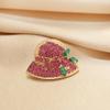 Creative Hat Anti-glare Brooch Niche Design High-end Brooch Summer Brooch Collar Needle Suit Decoration