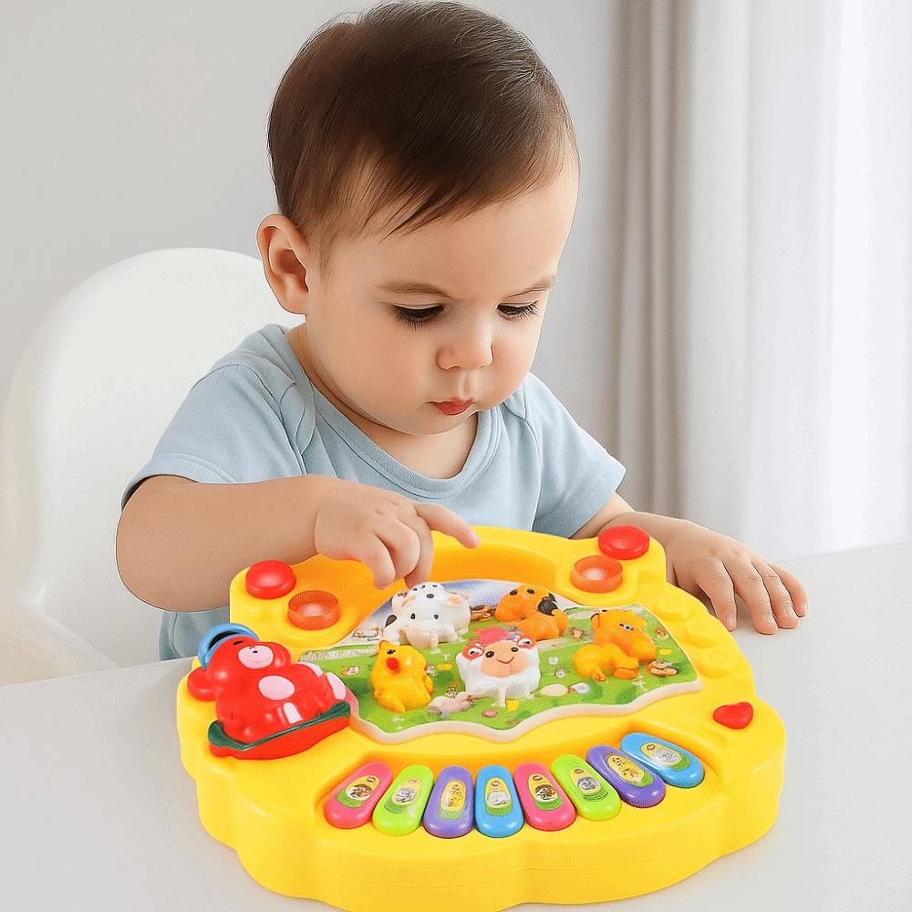 Plastic Baby Musical Toy Lights Sounds Kids Electronic Piano Toy Birthday Christmas Holiday