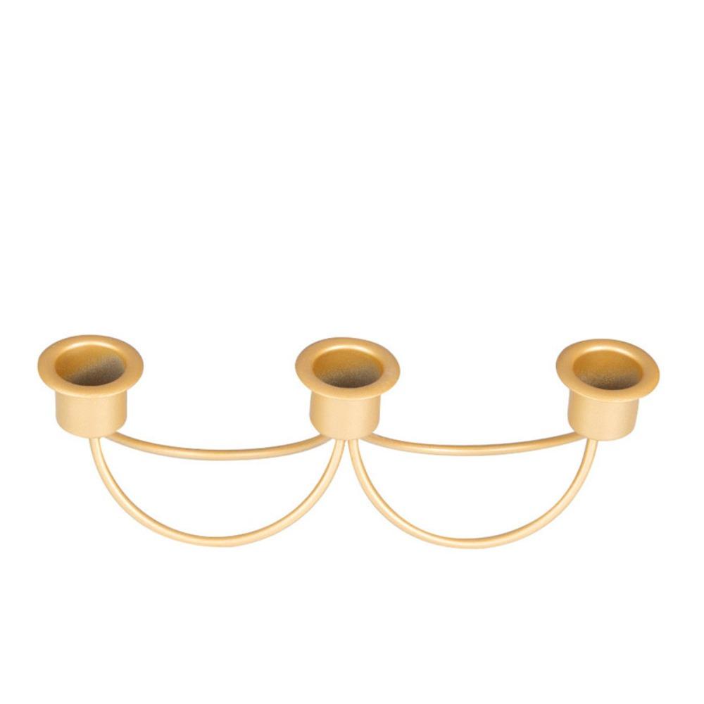 Винтажный подсвечник с тремя головками, минималистский подсвечник, декор стола, подсвечник для мероприятий