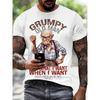 European sizes A Design Featuring a Grumpy Old Man,Letter Prints, Fun Grandpa T-Shirts, Gifts for Him, Gifts for Grandfathers, Soft T-Shirts for Men