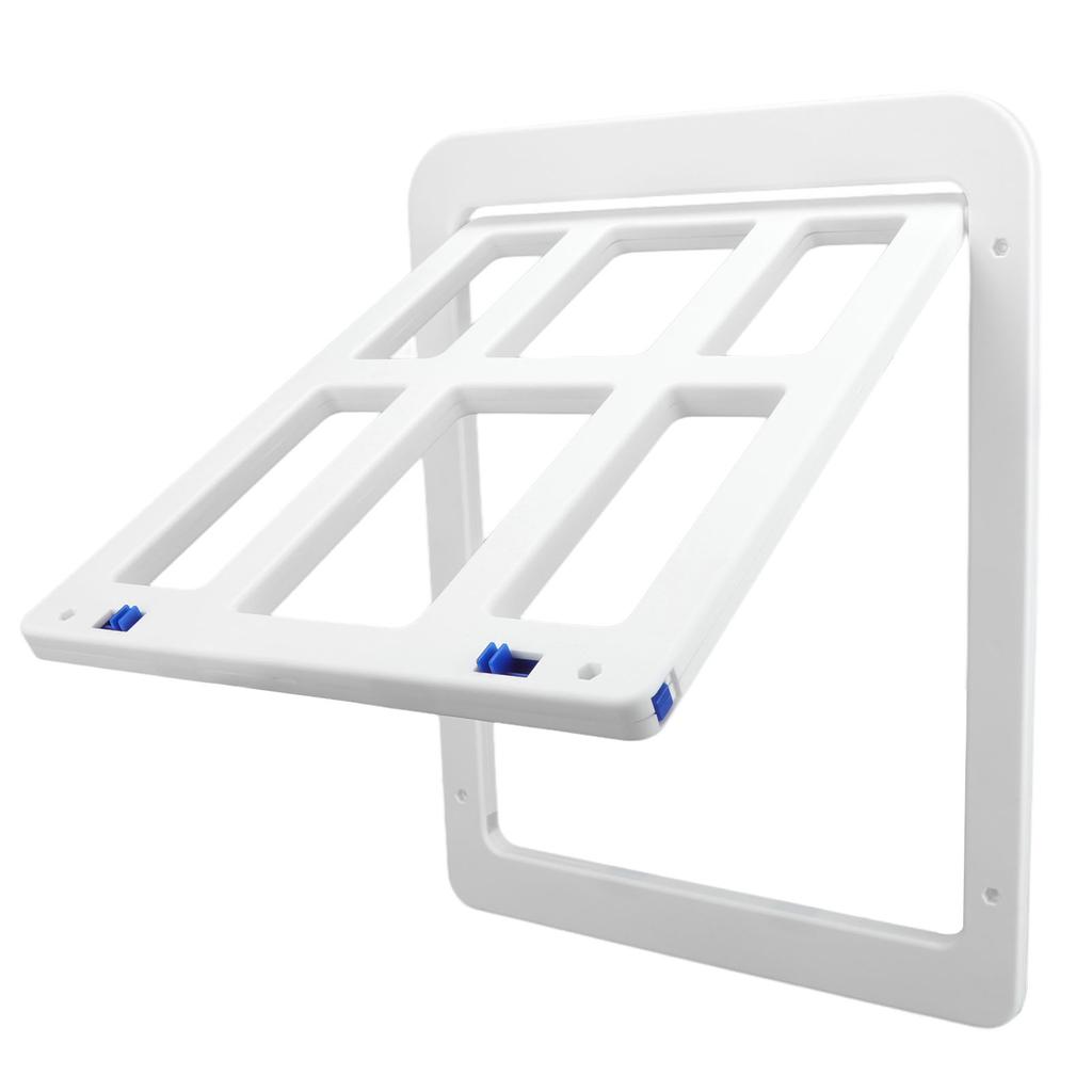 Дверца для собак из утолщенного ABS-пластика, отпугивающая комаров, с двойным магнитом, запираемая на замок, сетка для домашних животных с винтами