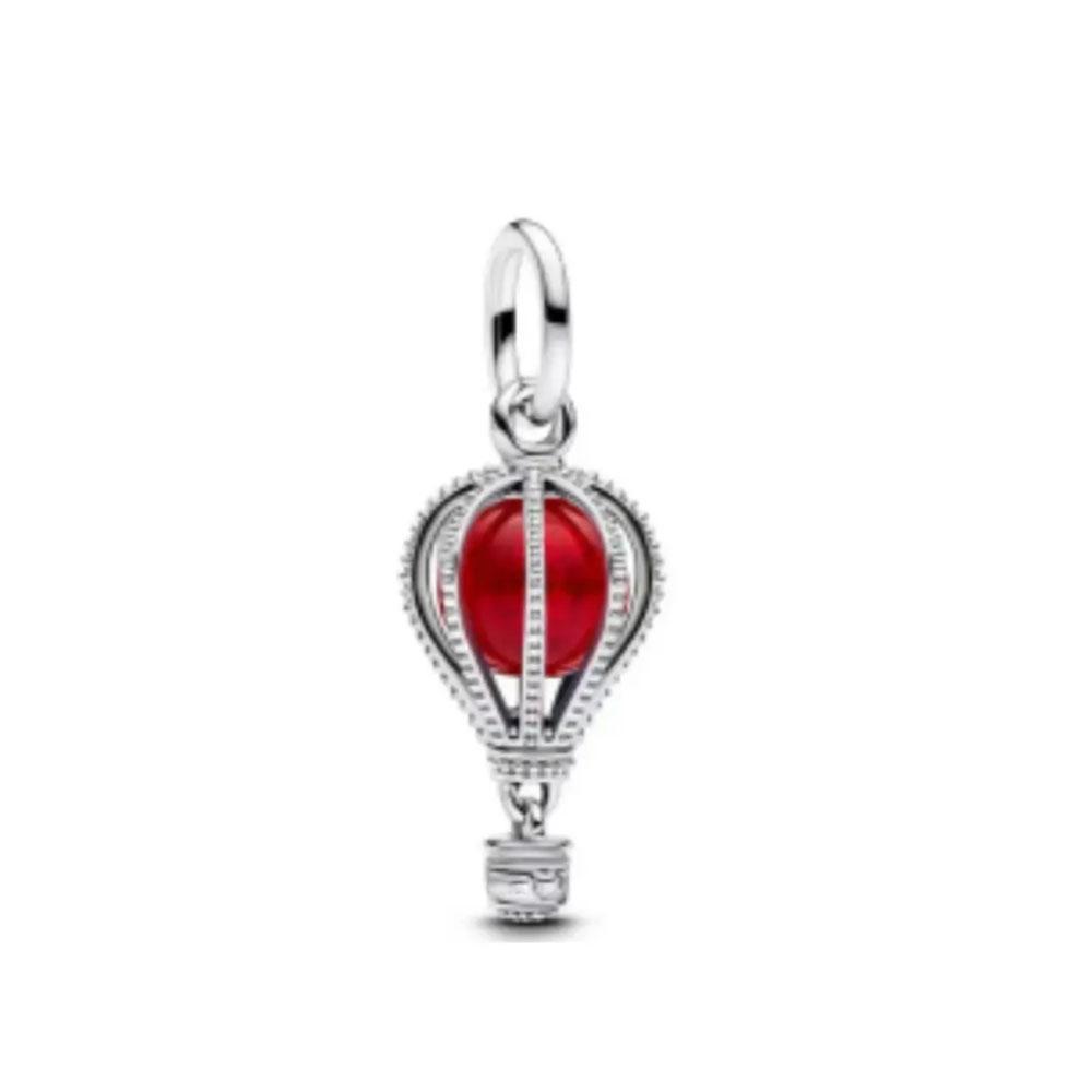 Red Christmas Apple Gift Dangle Charms Beads 925 Sterling Silver Heart Bracelet Women Jewelry