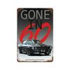 Металлический постер 80-е GTI Спортивный классический автомобиль Ретро Металлическая жестяная табличка Постер для бара Клуба Стены Дома Винтажная настенная тарелка Подвеска