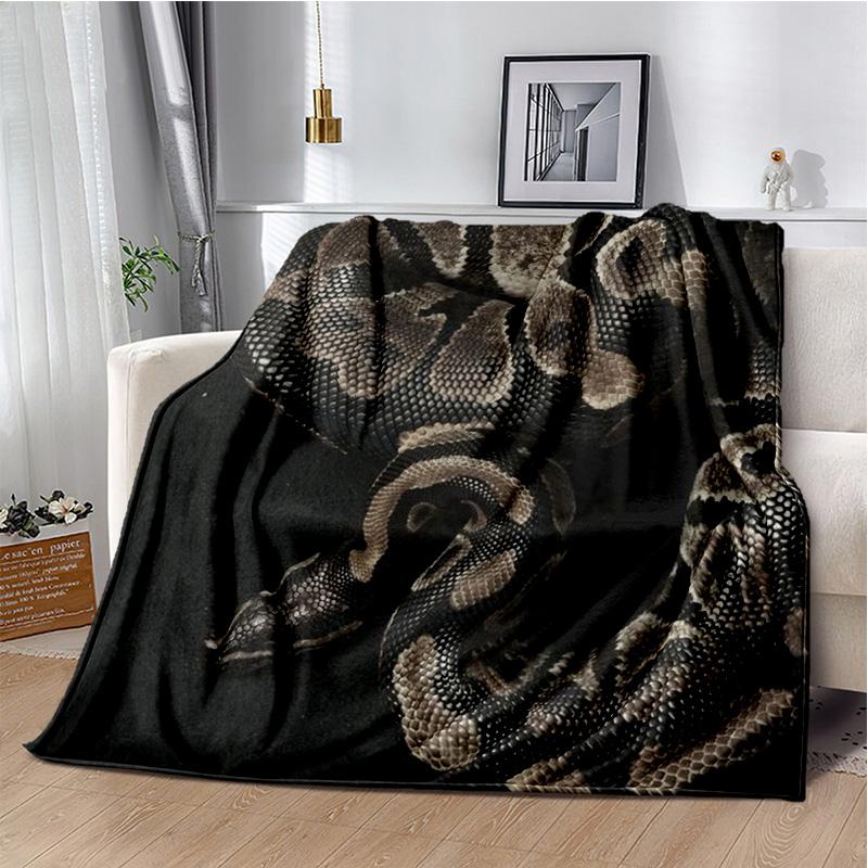 Gothic Snake Serpent Python Viper Blankets Soft Throw Blanket for Home Bedroom Bed Sofa Picnic Travel Office Cover Kids gift