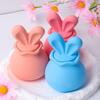 3D Кролик Форма Баночка Украшения Формы Креативные Милые Кроличьи Уши Гипсоцемент Ароматизированная Свеча Банка Силиконовая Форма Товары Для Домашнего Декора