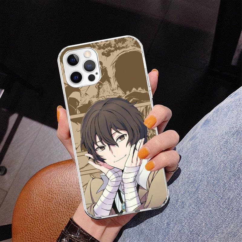 Bungo Stray Dogs Дазай Чехол для телефона для iPhone 17 Air 16 Pro Max 16E 15 + 14 Plus 11 12 13 Mini 7 8 SE Подарок Печатная крышка Fundas 16