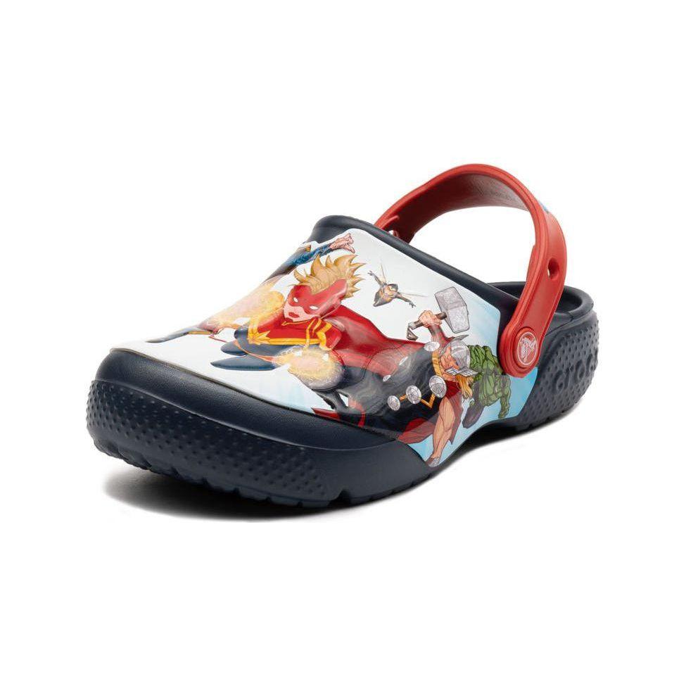 Marvel x Crocs Classic Clog Детские клоги Патч Мстители Детские кроссовки Синий Темно-синий 207069-410