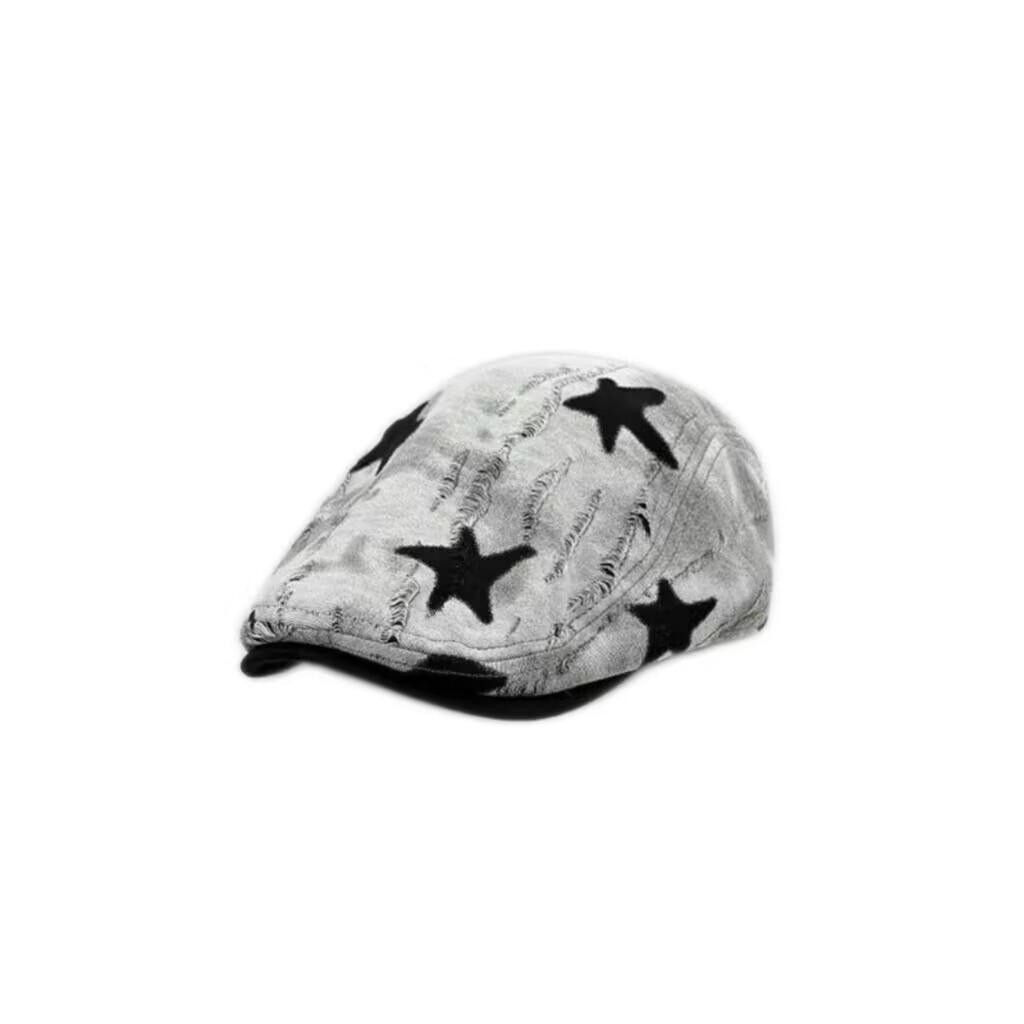 New Japanese retro old five-pointed star cap children's casual fashion versatile face small forward hat