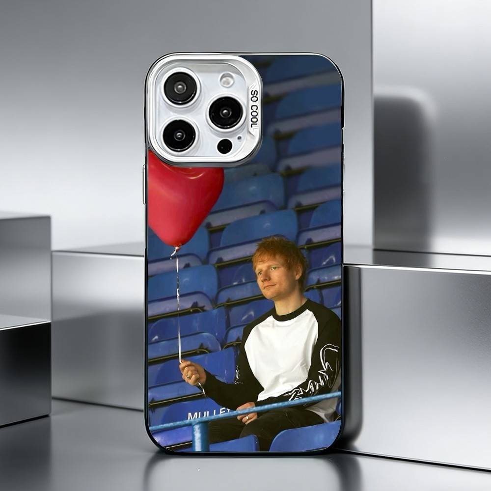 S-Певец E-Эд Ширан Чехол для телефона для iPhone 17,16,15,14,13,12,11 Plus,Pro Max,XS,Цветной серебристый чехол для телефона