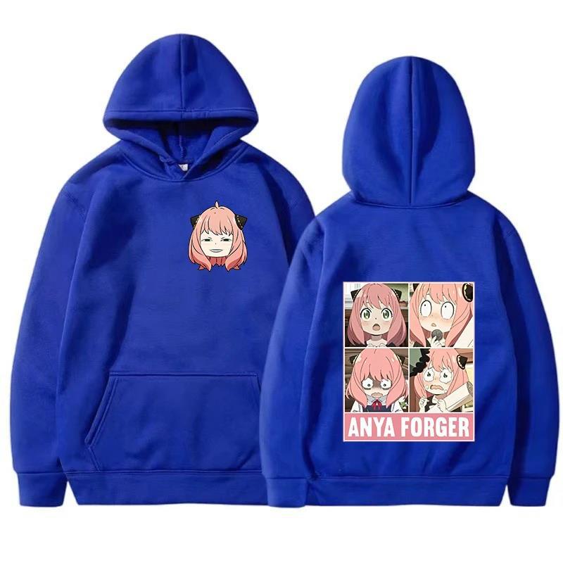 Харадзюку Аниме Spy X Family Мужское Худи Большого Размера Брендовое Худи Y2K Одежда Винтажная Мода Пуловеры с Длинным Рукавом