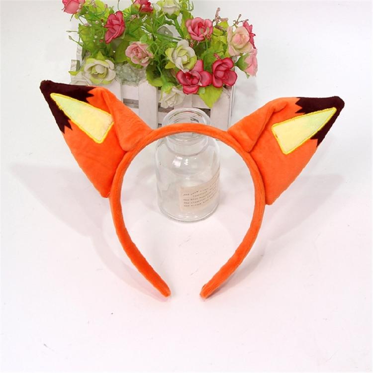 Foxes Costume Headpiece Reusable Fabric Ears Hairband Cartoon Hairpiece For Theater Performances Theme Party Decoration