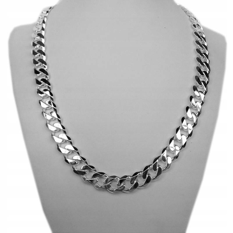 Silver Men' DIAMOND BRACELET 5mm/24cm 925 SILVER Cuirass