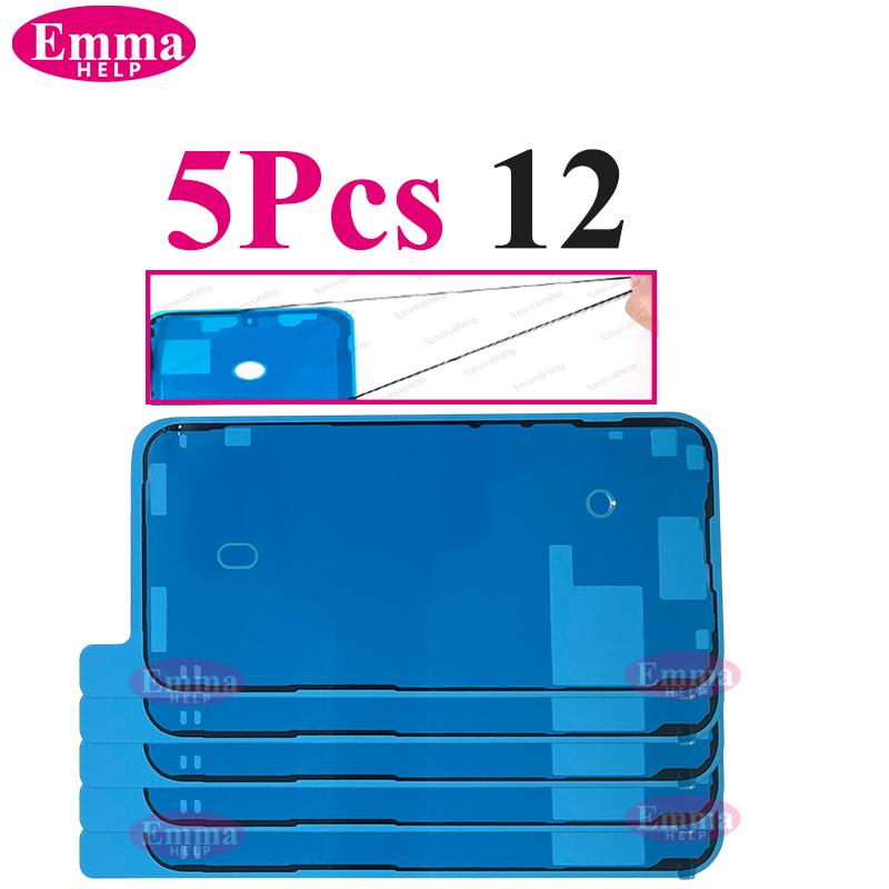 5 шт. Водонепроницаемая наклейка для iPhone 16 15 14 13 12 11 Pro Max 8 7 Plus XS XR 3M Герметичная клейкая лента Предотформованная клейкая лента для рамки ЖК-экрана
