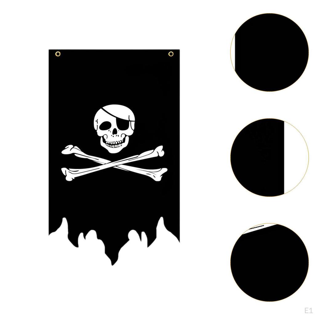 Флаг Кроссбоун для вечеринки на тему Хэллоуина, украшение для помещения и улицы