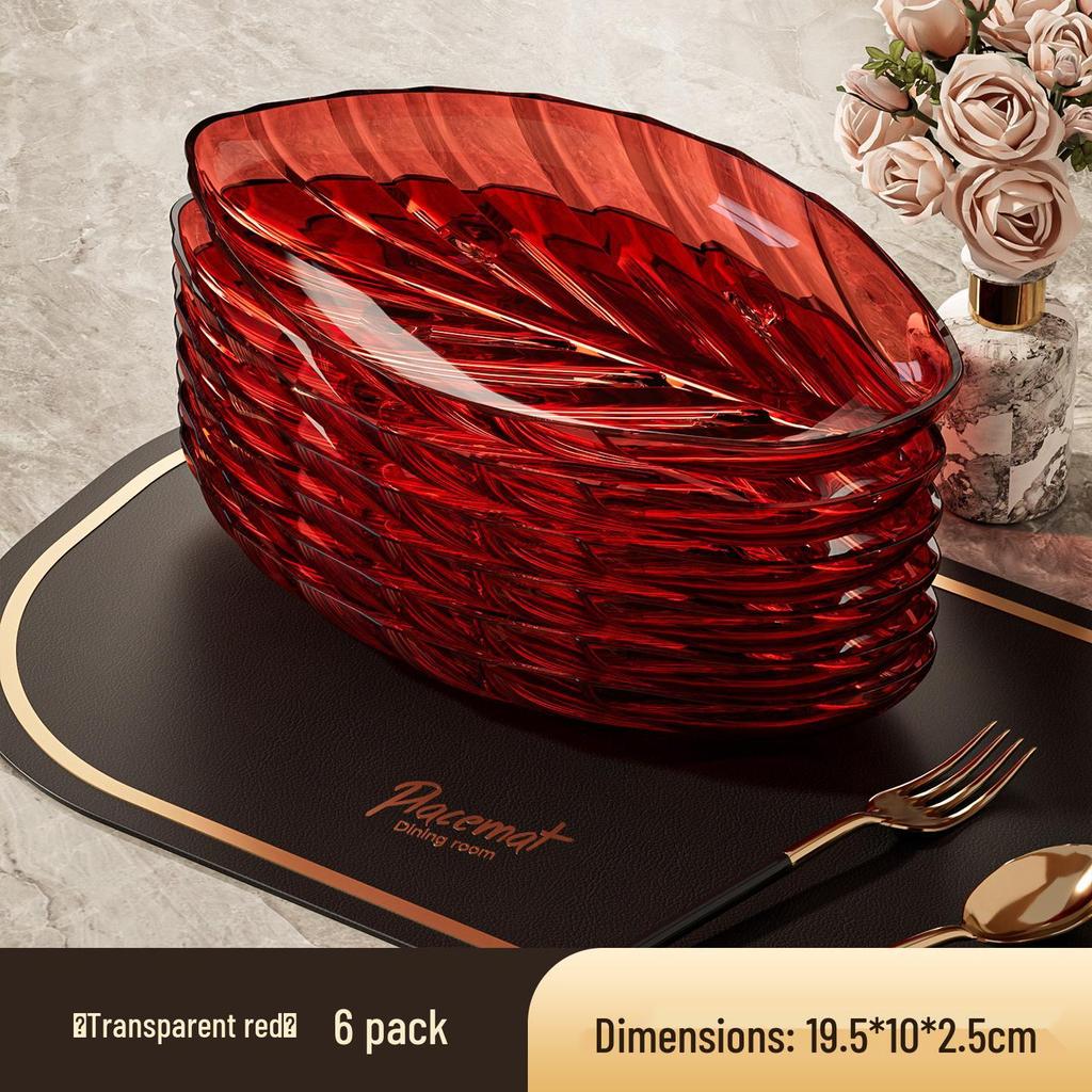 Elegant Transparent Leaf-Shaped Fruit Bowl: Durable, Drop-Resistant Display for Snacks & Dried Fruits