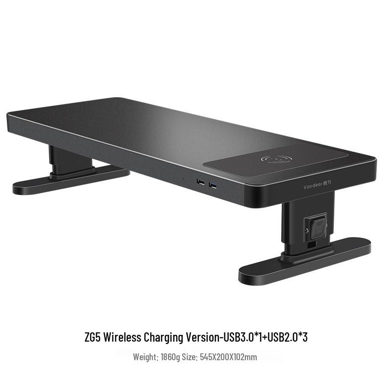 RGB подставка для компьютерного монитора с USB-портами и местом для хранения