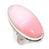 Pink Opal Gemstone Handmade 925 Sterling Silver Jewelry Ring Size 6.5 L8k59