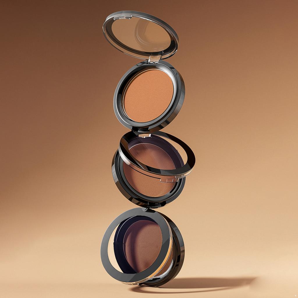 All-in-1 Matte Bronzer & Contour Palette – Eyeshadow + Hairline Powder