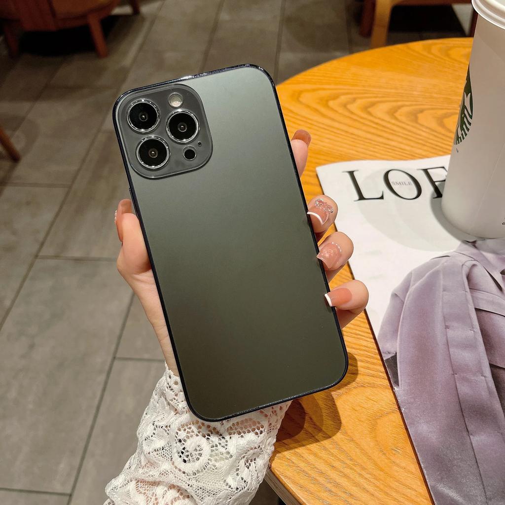 Цветной премиальный чехол для телефона, подходящий для iPhone 16 15 14 13 promax 12 11, твердый электролитически покрытый ПК-чехол, защищающий от отпечатков пальцев