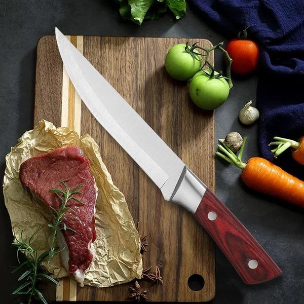 Кухонный нож мясника, нож для мяса из нержавеющей стали, нож для костей, нож для мяса, рыбы, фруктовый ломтик, нож шеф-повара