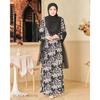Long Sleeve Vintage Dress With Pattern For Business Casual And Formal Events