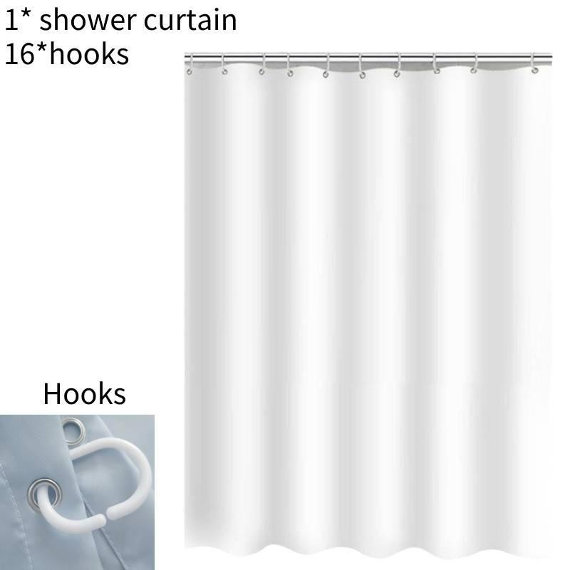 Elegant Waterproof Shower Curtain For Bathroom 180x200cm With Durable Polyester Fabric