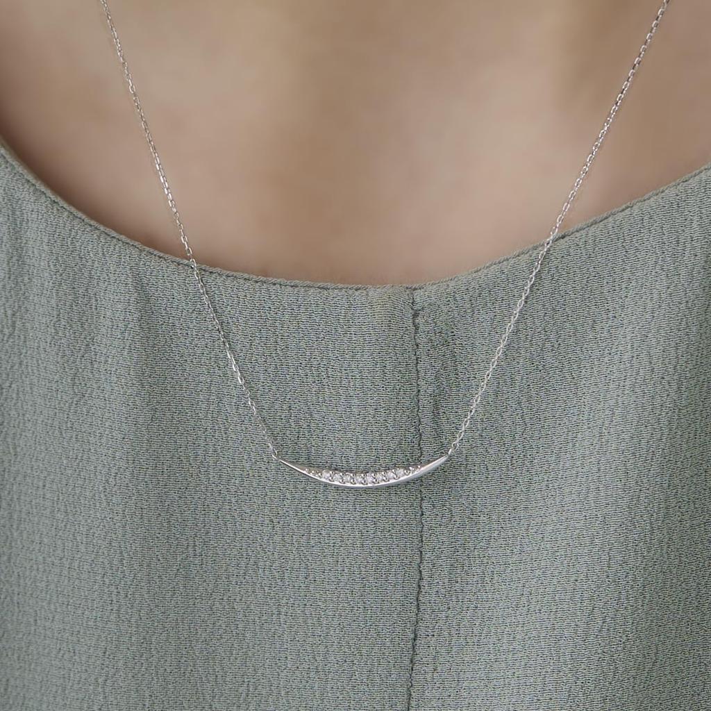 K10 White Gold Necklace 112346123205 [Yondo Sea] Women's