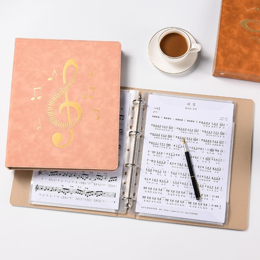 Гибкая папка для нот на кольцах, съемный зажим для нот формата А4, папка для нот