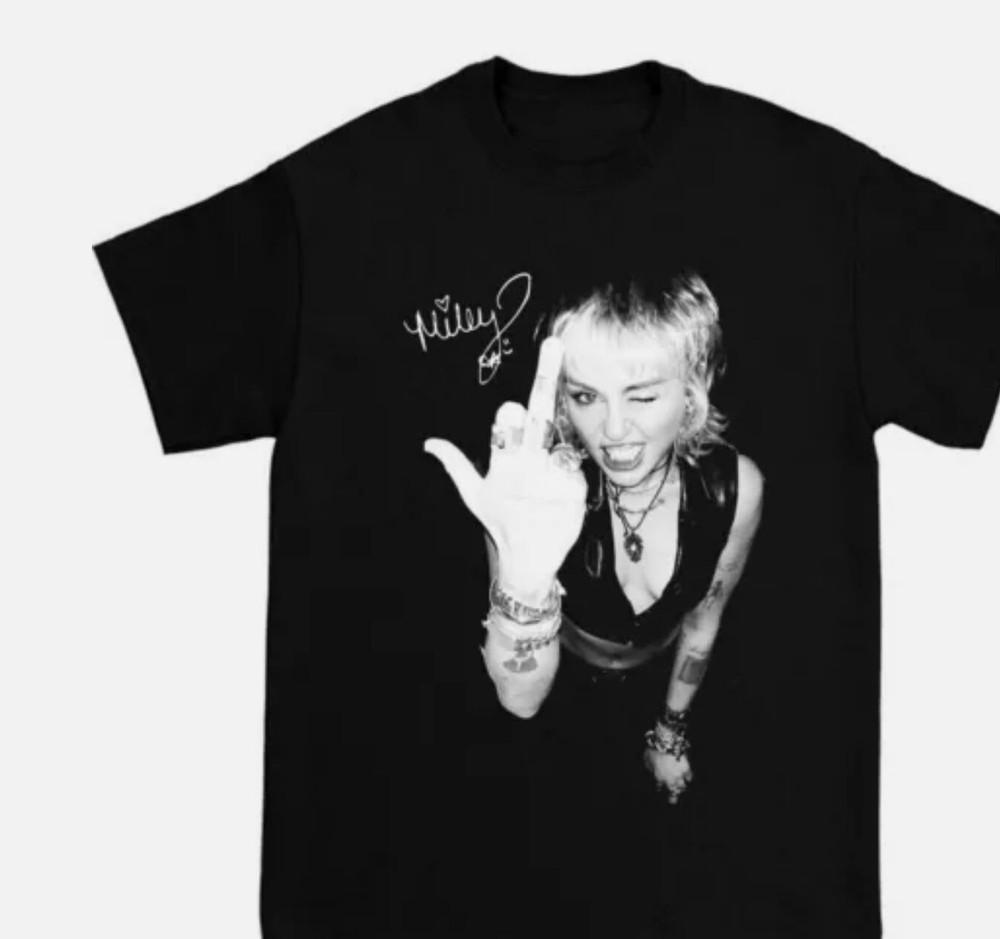 Новая хлопковая черная футболка Miley Cyrus Live S-5XL Унисекс