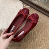 Autumn Flat Heel Soft Ladies Dress Ballerina Shoes Women Flat Shoes Fashion Round Toe Shallow Slip On Ballet Shoes