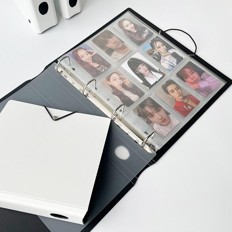 Альбом для фотокарточек K-pop, держатель для фотокарточек, 4/9 ячеек, большой емкости, книга для коллекции карточек кумиров, набор фото-записных книжек