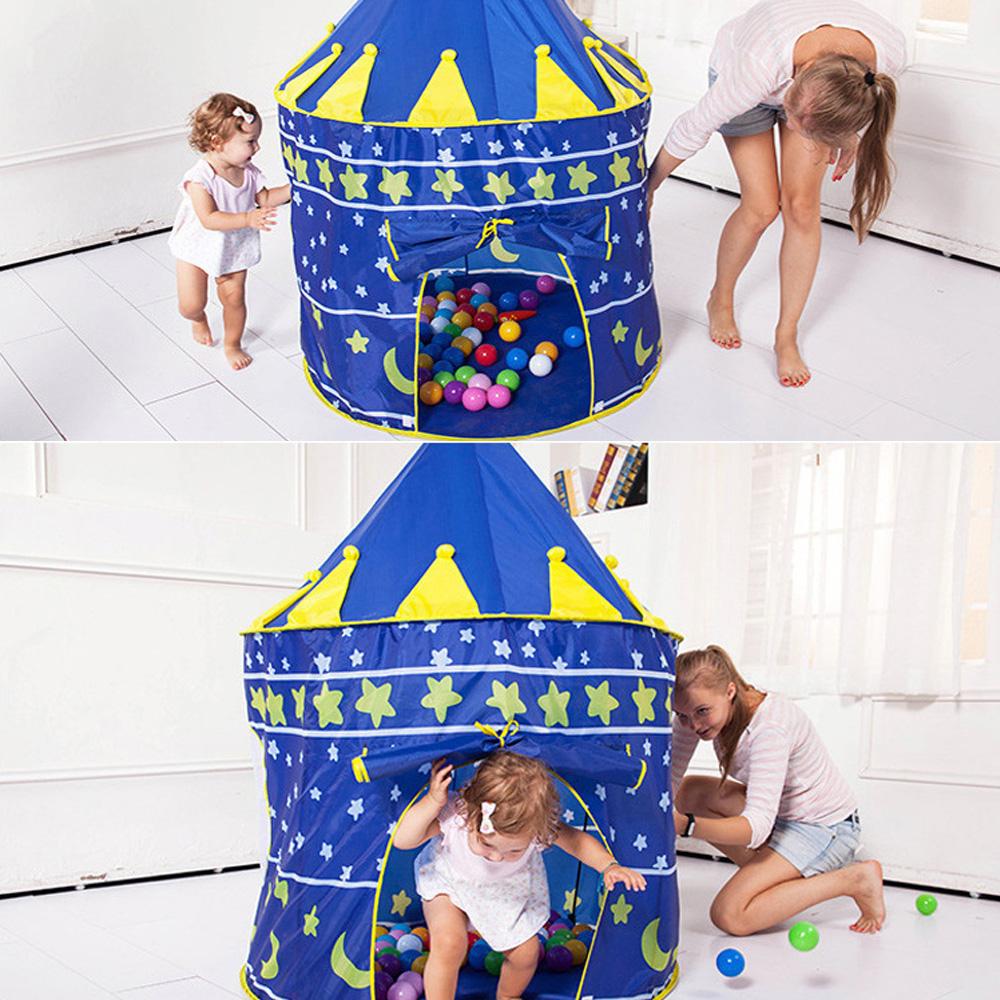 Игровая палатка с замком принцессы, складная всплывающая палатка, подарки на день рождения для детей, девочек, в помещении и на открытом воздухе