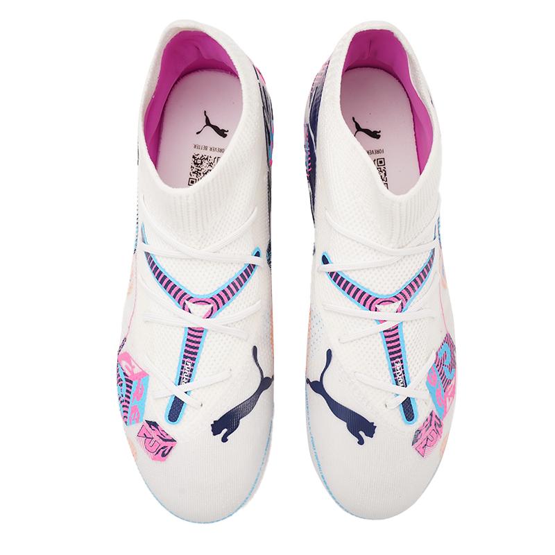 Puma Future 7 Матч Том. Up Mg Jr Удобные Универсальные Низкие Футбольные Кроссовки Детские кроссовки Белые 108181-01