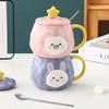 Large Capacity Mug Cartoon Cup High Value Water Cup Children's Small Gift Practical Ceramic Cup Souvenir