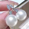 Xiaomi Huitan Imitation Pearl Women Drop Earrings Luxury Wedding Engagement Elegant Accessories Inlaid Shiny CZ Fashion Lady Jewelry