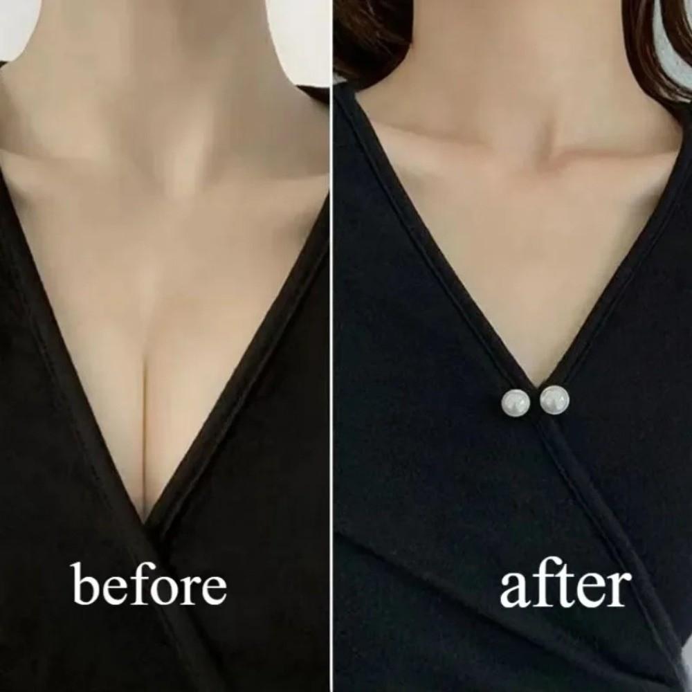 3/6/8 шт. Нескользящие булавки Безопасности Регулируемые зажимы для воротника Броши Модная жемчужная брошь Застежка для шарфа