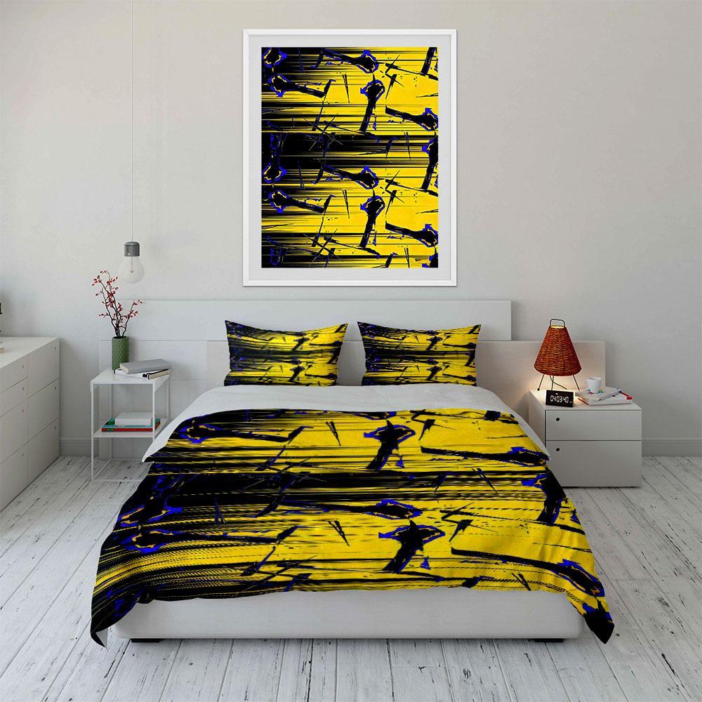 Abstract black silhouettes design. Bedding sets Duvet cover sets Duvet covers Pillowcases(1 * Duvet Cover 2 * Pillowcases, without duvet insert)