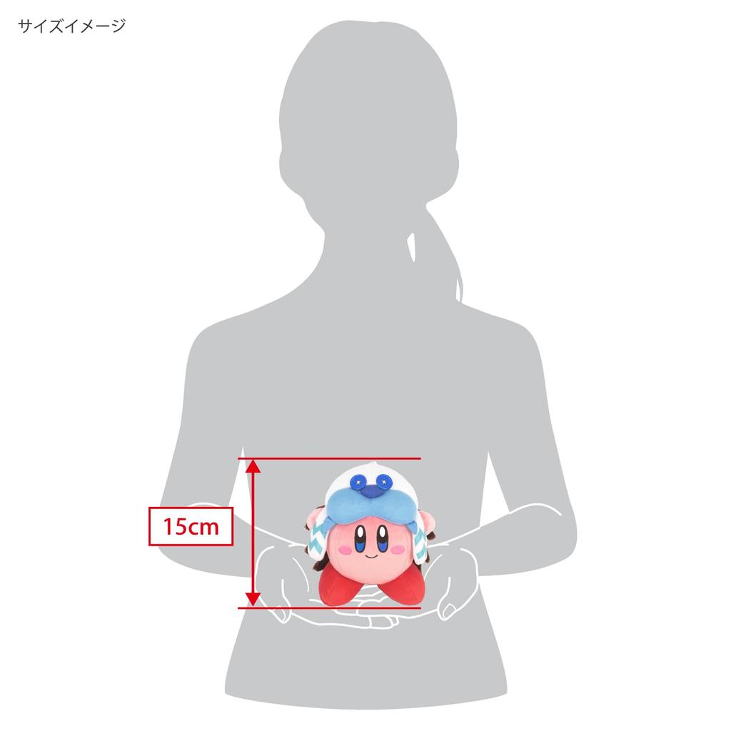 Sanei Boeki Kirby of the Stars Discovery Frost Ice Kirby мягкая игрушка (S) Ш14×Г12×В15см