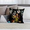 Американский горячий Хэви-метал Рок группа Kiss Наволочка Короткий плюш Диван Декоративный Подарок Дом Двусторонняя печать Подушка