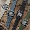 Casio Часы Classic Collection, электронный механизм, ремешок из смолы, унисекс, серый циферблат, LF-30W-1AJF