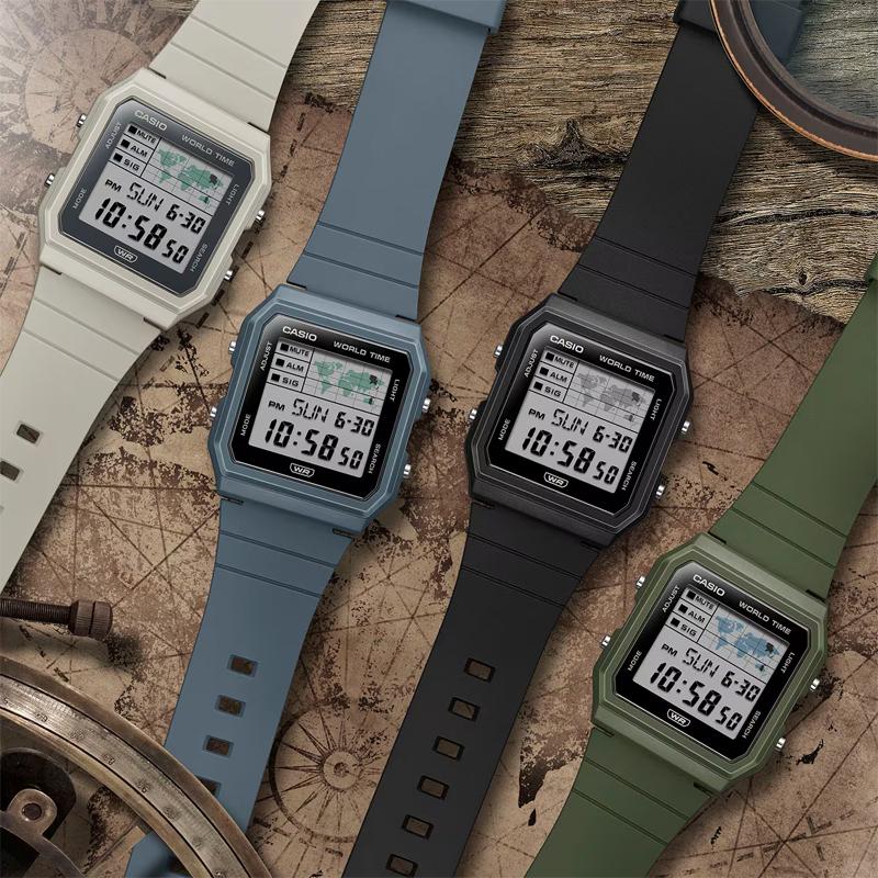 Casio Часы Classic Collection, электронный механизм, ремешок из смолы, унисекс, серый циферблат, LF-30W-1AJF
