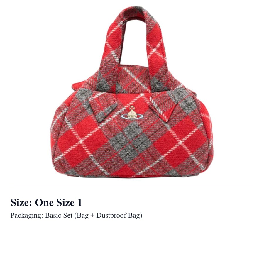 Vivienne Westwood Fabric Handbag Medium Women's Red & Multicolor 4702000CWW00W1