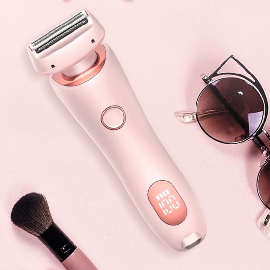 Женский электрический эпилятор с двойной головкой, перезаряжаемый от USB, водонепроницаемый, для лица, тела, зоны бикини