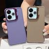 Подставка для камеры, однотонный мягкий чехол из ТПУ для Xiaomi Poco F6 X6 Pro M6 X5 Redmi Note 13 12 11 Pro 10, матовый противоударный защитный чехол для объектива телефона