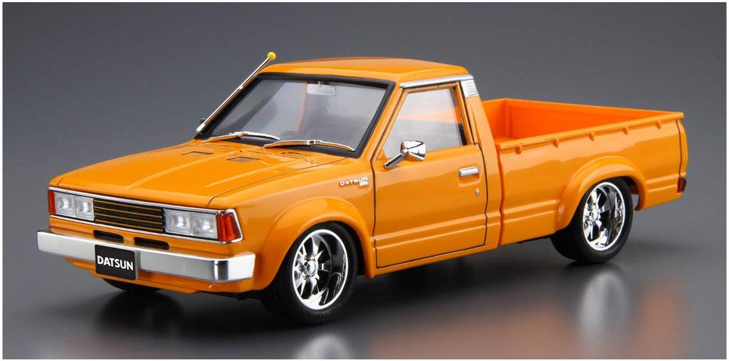 Aoshima Bunka Kyozai Серия 'Тюнингованные Автомобили' 22 Nissan 720 Datsun Truck Кастомный 1982 Пластиковая Модель в Наборе 1/24 №